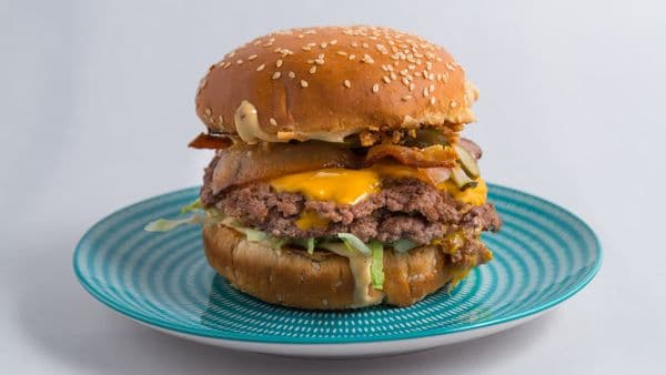 Dry aged truffle burger